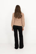 Marion Mohair Belt Cardigan - Sand Melange