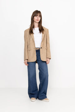 Namy Imitated Suede Blazer - Sand
