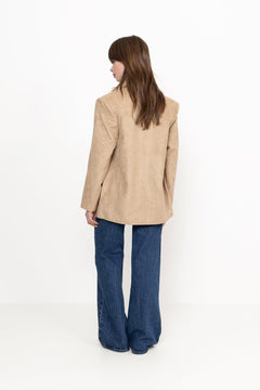 Namy Imitated Suede Blazer - Sand