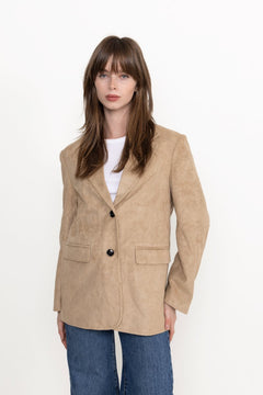 Namy Imitated Suede Blazer - Sand