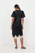 Rosie Organza Blus - Svart