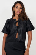 Rosie Organza Blus - Svart