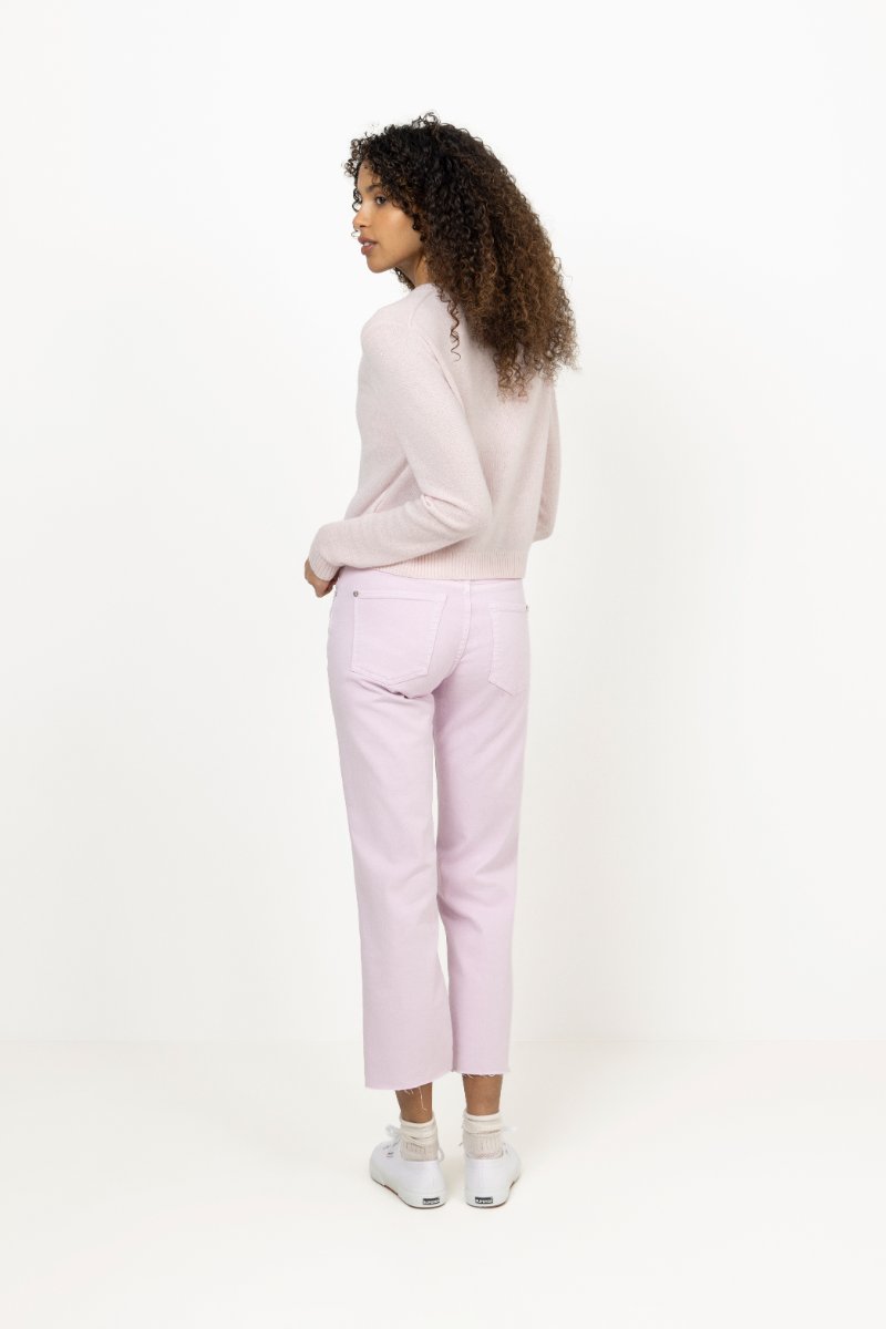 W. Cashmere Cardigan - Lt. Pink