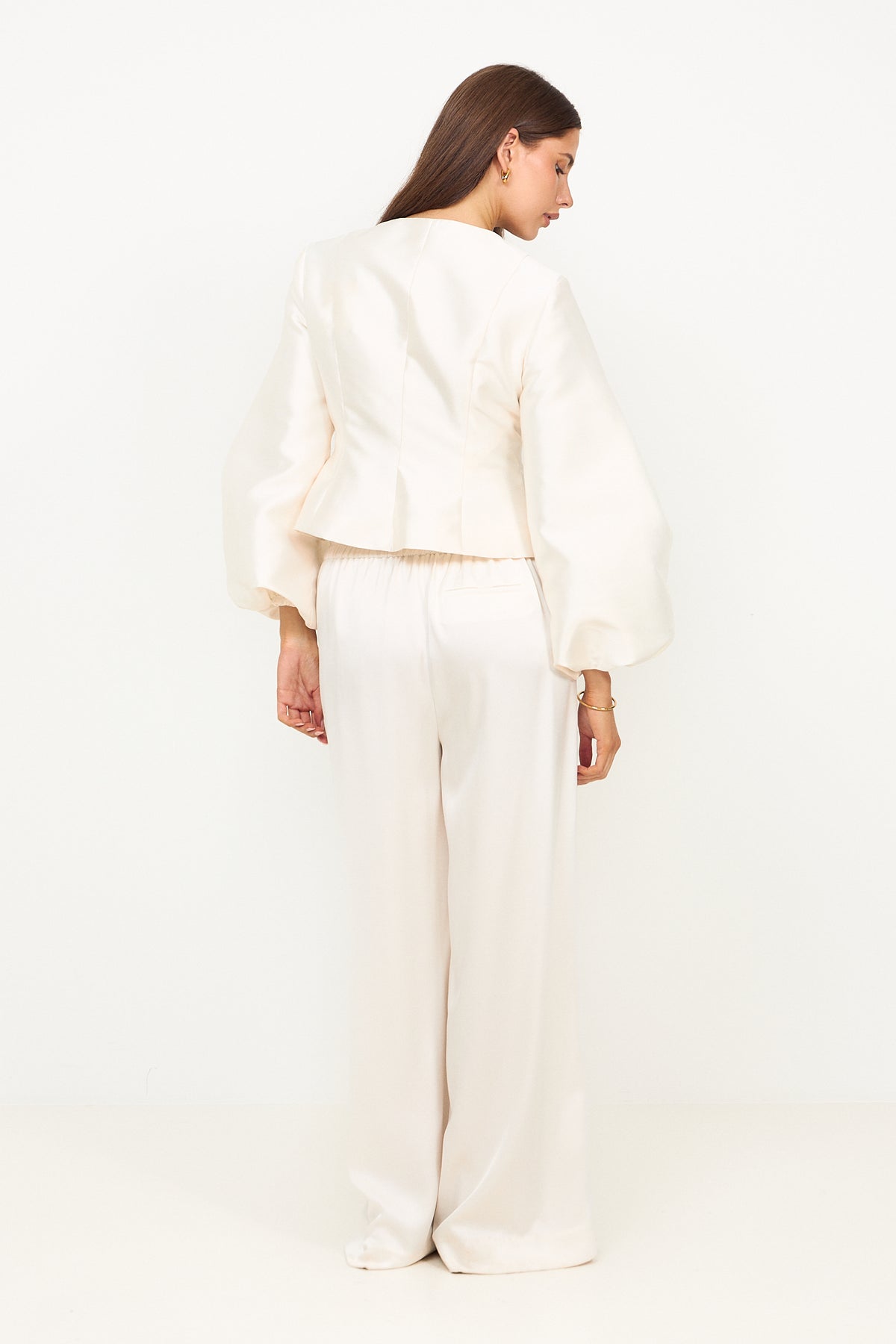 Vendela Balloon Sleeve Blouse - Ivory