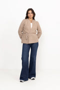 Fredrikke Chunky Cardigan - Hazel Beige