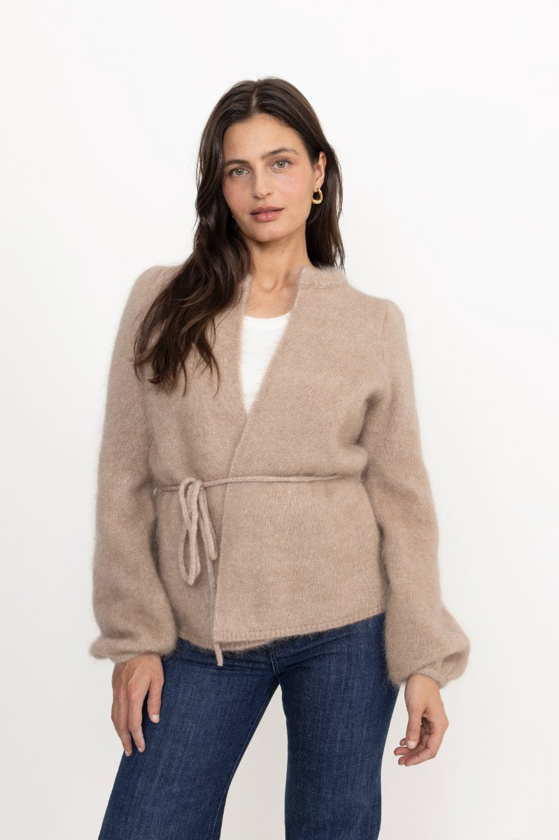 Fredrikke Chunky Cardigan - Hazel Beige