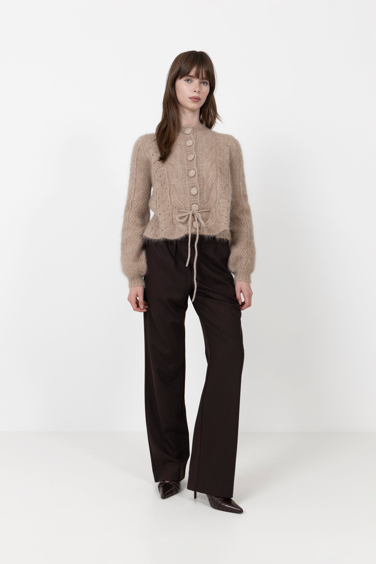 Sophia Chunky Cardigan - Hazel Beige