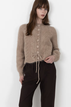 Sophia Chunky Cardigan - Hazel Beige