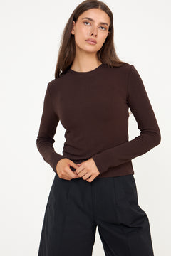 Lidie Ls Top - Chocolate