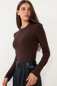 Lidie Ls Top - Chocolate