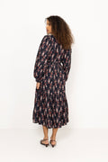 Bohemian Belt Dress - Midnight Paisley