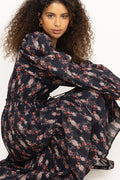 Bohemian Belt Dress - Midnight Paisley