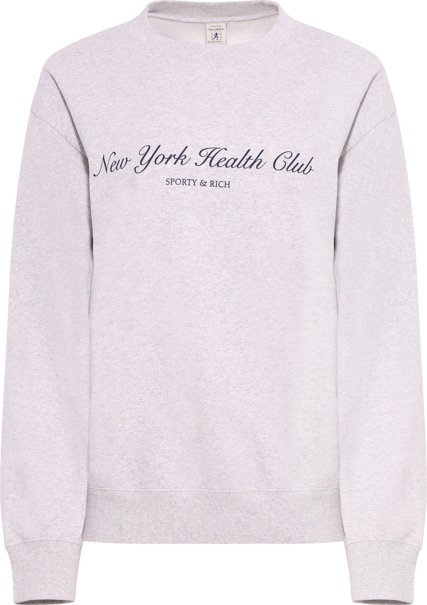 Paris Embroidered Crewneck - Heather Gray
