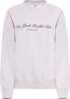 Paris Embroidered Crewneck - Heather Gray