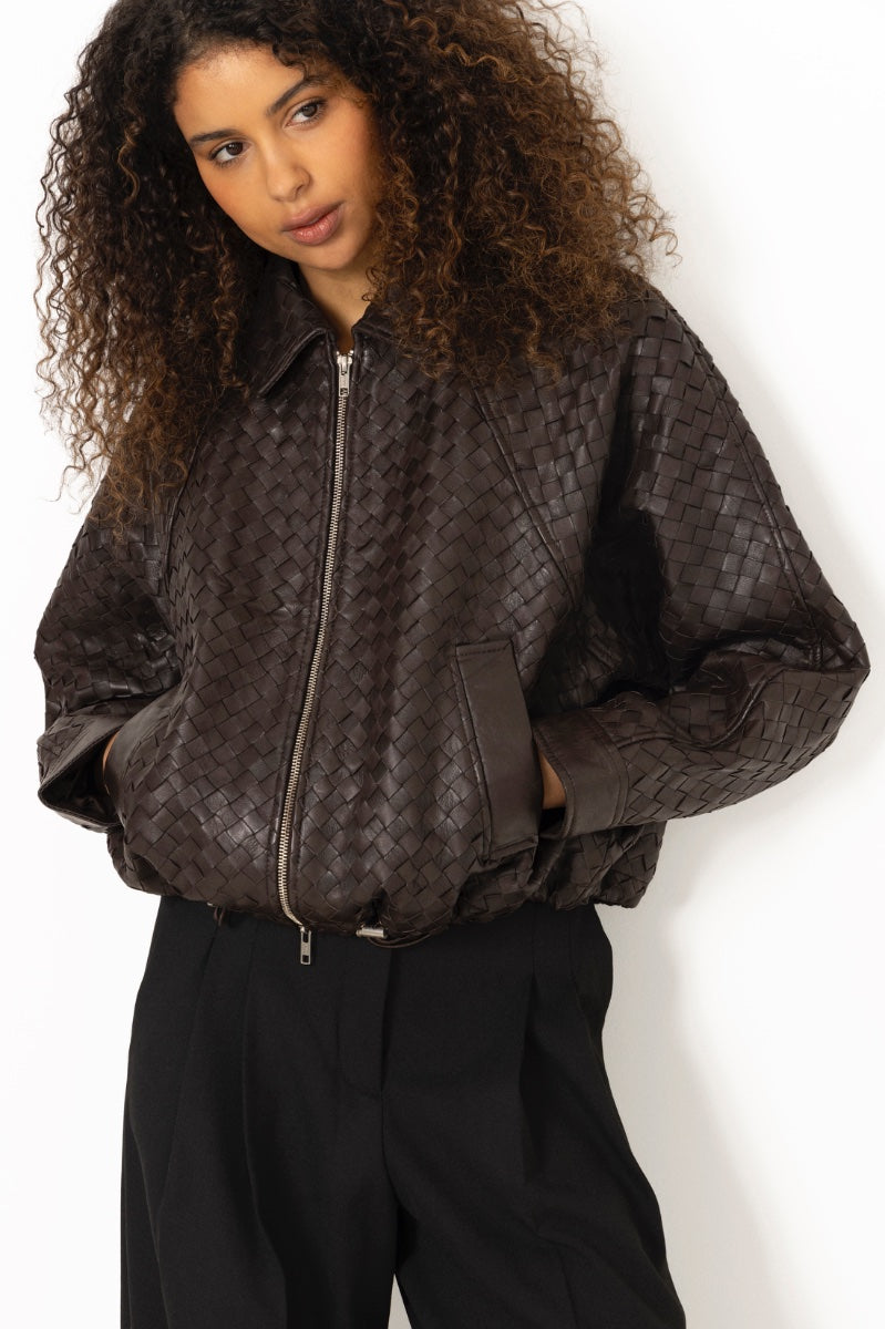 Vermont Leather Jacket - Chocolate Torte