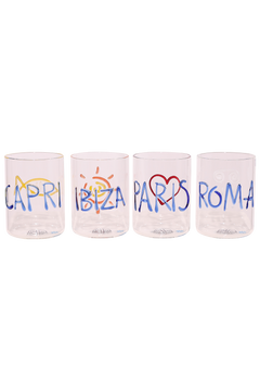 Jet Set Glassware Set Of 4 - Clear