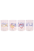 Jet Set Glassware Set Of 4 - Clear