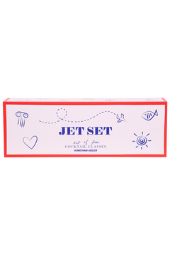 Jet Set Glassware Set Of 4 - Clear