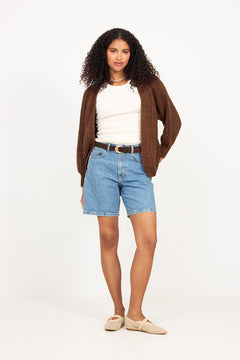 Joseph Knit Cardigan - Chocolate Melange