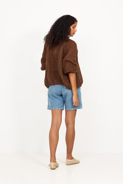 Joseph Knit Cardigan - Chocolate Melange