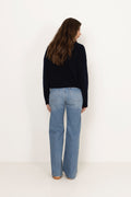 Gzdebbie Short Cardigan - Skycaptain Mélange