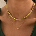 Ivy Double Snake Chain Necklace - Gold