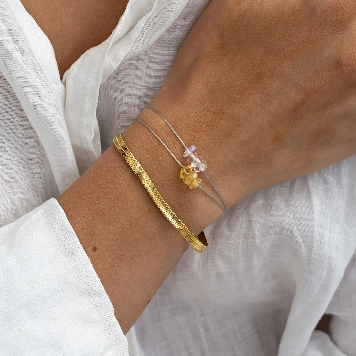 Ivy Snake Chain Bracelet - Gold