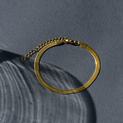 Ivy Snake Chain Bracelet - Gold