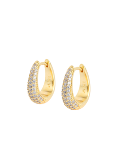 Pave Ellipse - Gold