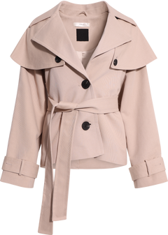 Hallieiw Short Coat - Chateau Gray