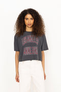 Johnny Cropped Tee - Washed Black