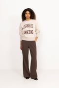 Harry Shrunken Sweatshirt LA - Oatmeal Melange