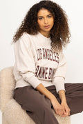 Harry Shrunken Sweatshirt LA - Oatmeal Melange