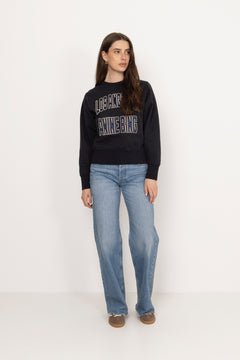 Harry Shrunken Sweatshirt La - Vintage Black