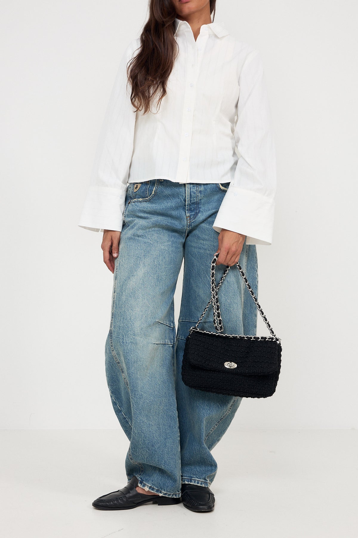 Ashby Hollis Bag - Black W/Silver