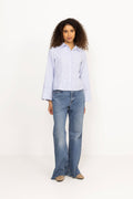 Rosa Light Check Shirt - Light Blue