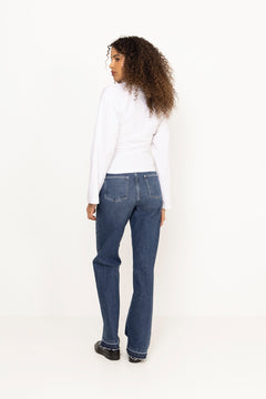 Paska Boxy Long Tee - White