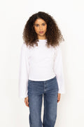 Paska Boxy Long Tee - White