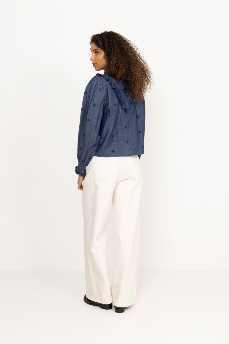 Degas Denim Blouse - Blue