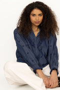 Degas Denim Blouse - Blue
