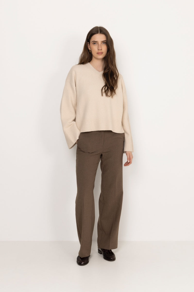 Dova Knit Blouse - Ivory