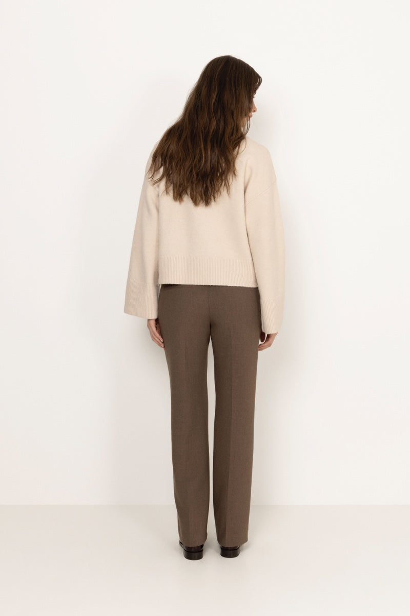 Dova Knit Blouse - Ivory