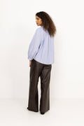 Barba Striped Blouse - Light Blue