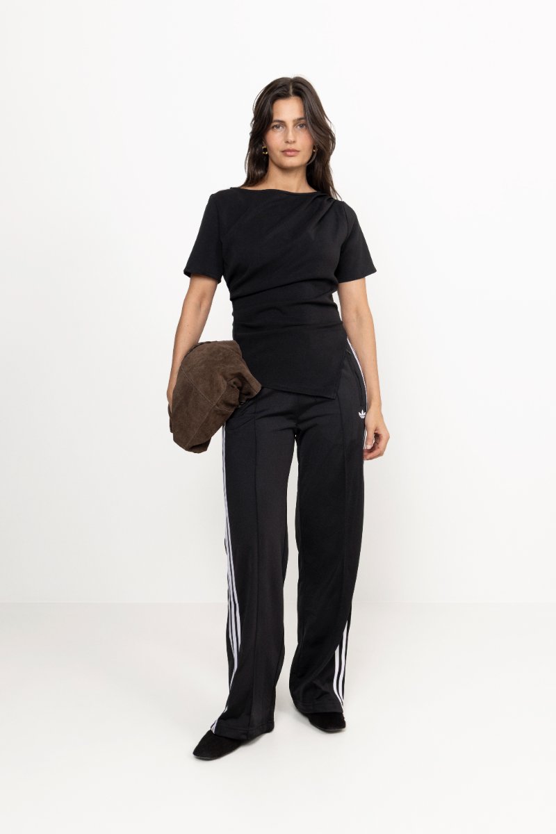 Firebird Loose Track Pant - Black/White