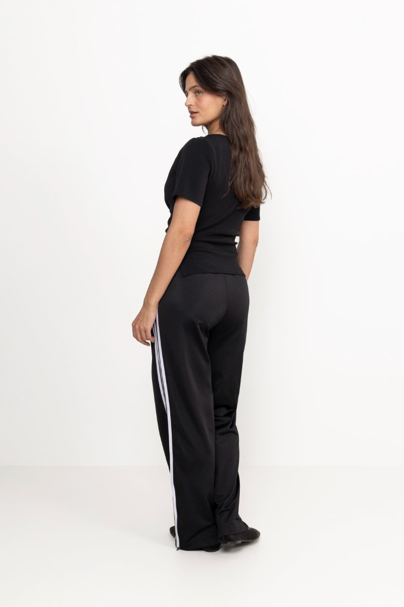 Firebird Loose Track Pant - Black/White