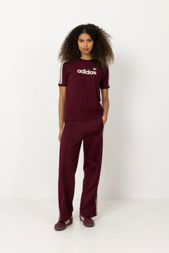 Linear Tee - Maroon/Maroon/Off White