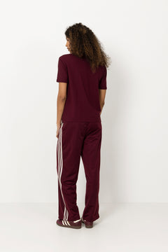 Linear Tee - Maroon/Maroon/Off White