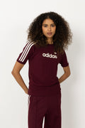Linear Tee - Maroon/Maroon/Off White