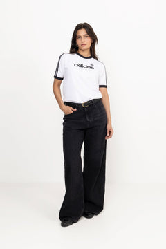 Linear Tee - White/Black
