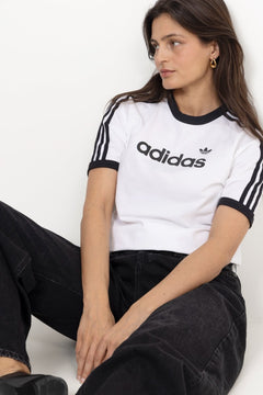 Linear Tee - White/Black